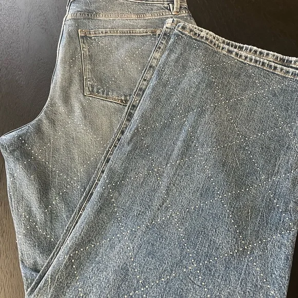 Good American Women's Good Ease Relaxed Wide-Leg Jeans | SZ 12 - Picture 5 of 7